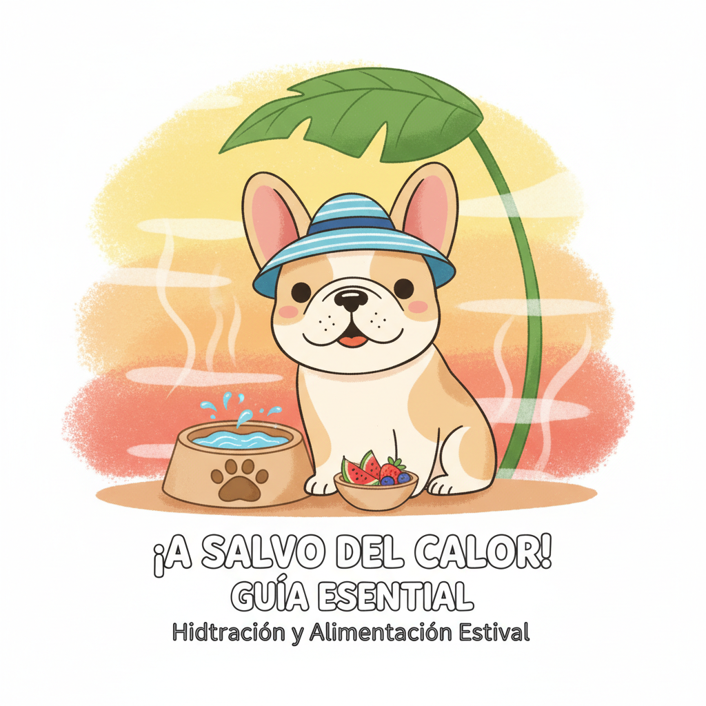 ¡A salvo del calor! Guía esencial de hidratación y alimentación estival para tu Bulldog Francés
