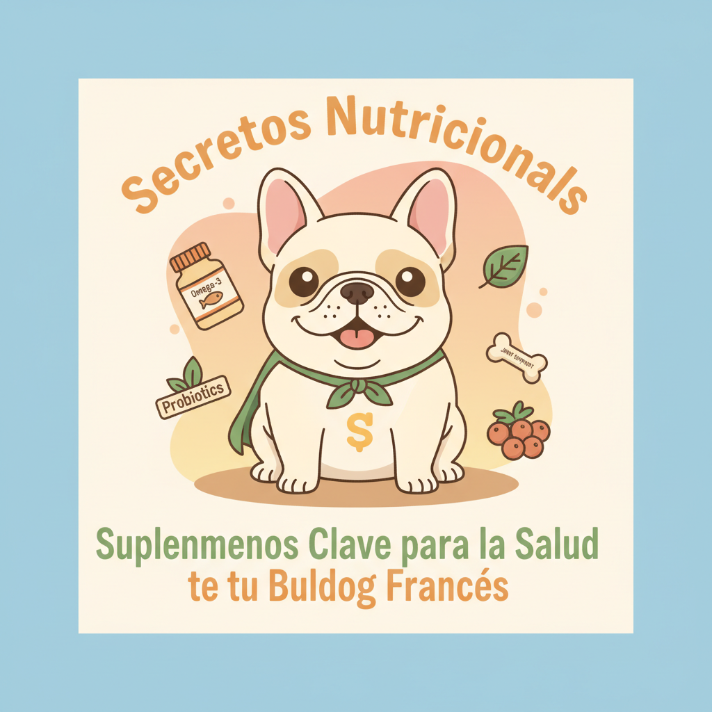 Secretos Nutricionales: Suplementos Clave para la Salud de tu Bulldog Francés